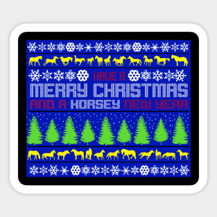 horse Christmas Sticker